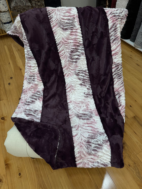 Minky Travel Size Berry Prism w/Berry 34" x 57"
