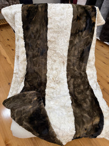  Minky Travel Size Brown Creme 34" X 57"